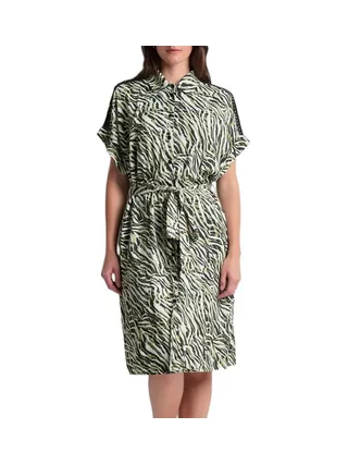 Robe Verte Imprimé léopard Femme Freeman Porter Raffia Tigerly 1
