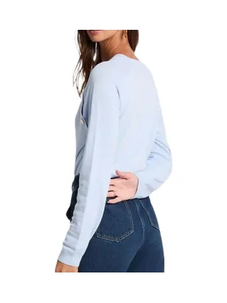Pull Bleu Femme Morgan Boutons 2