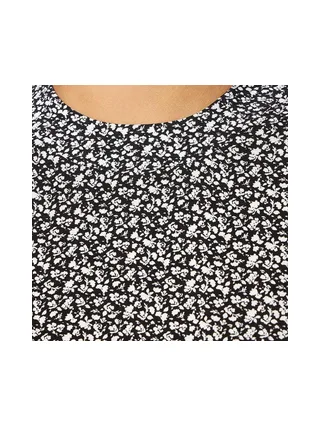 Robe Noir à fleurs Femme Superdry Studios 3