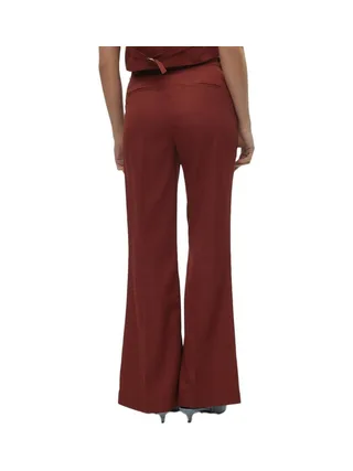 Pantalon à Pinces Terracotta Femme Vero Moda Tara 2