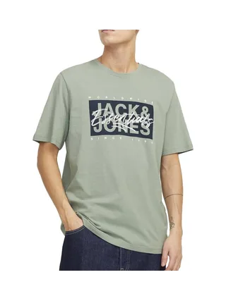 T-Shirt Vert Homme Jack & Jones Colon 1
