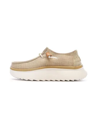 Chaussures Beiges/Dorées Femme Hey Dude Wally Sport Mesh 1