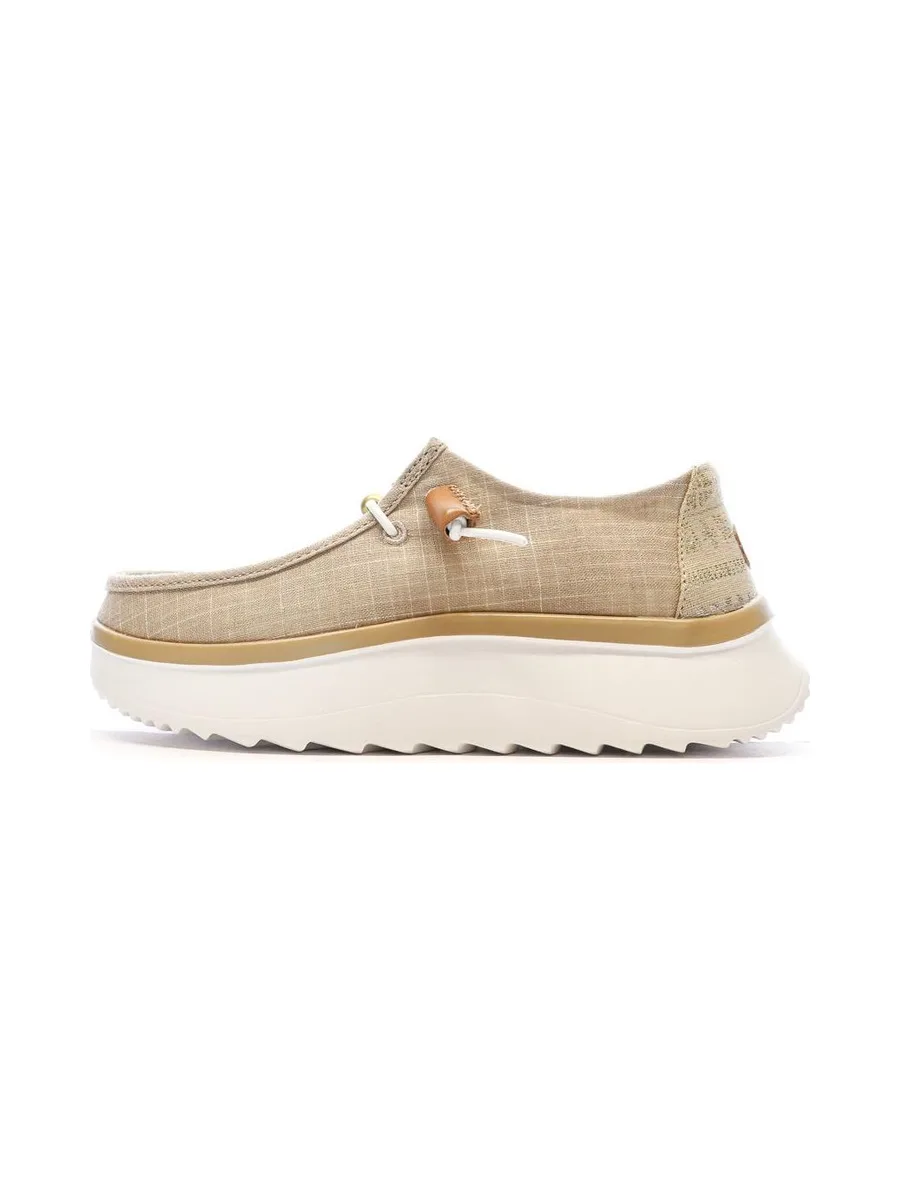 Chaussures Beiges/Dorées Femme Hey Dude Wally Sport Mesh 2