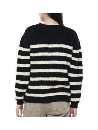 Pull Noir/Blanc Femme Pieces Klara 2