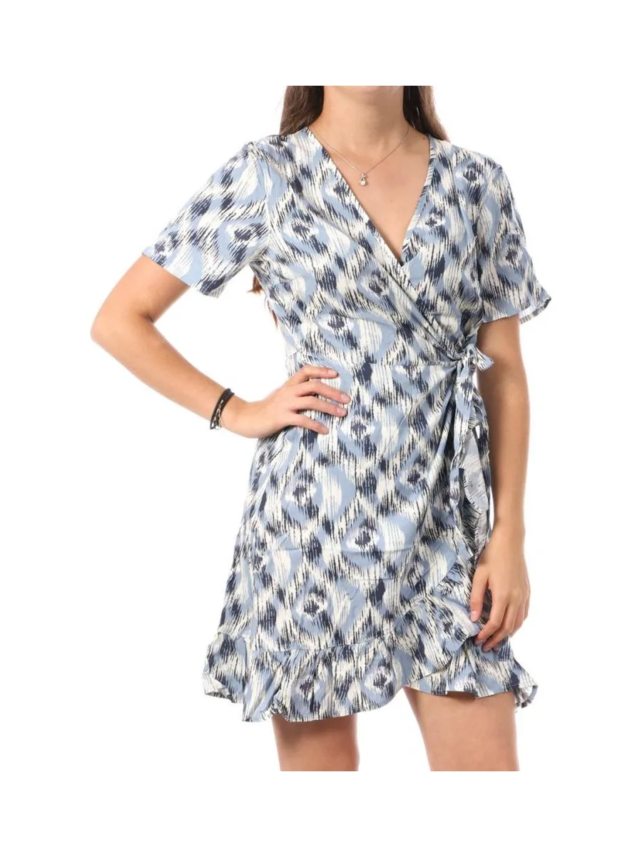 Robe Bleu Femme Only Marlie Wrap 2