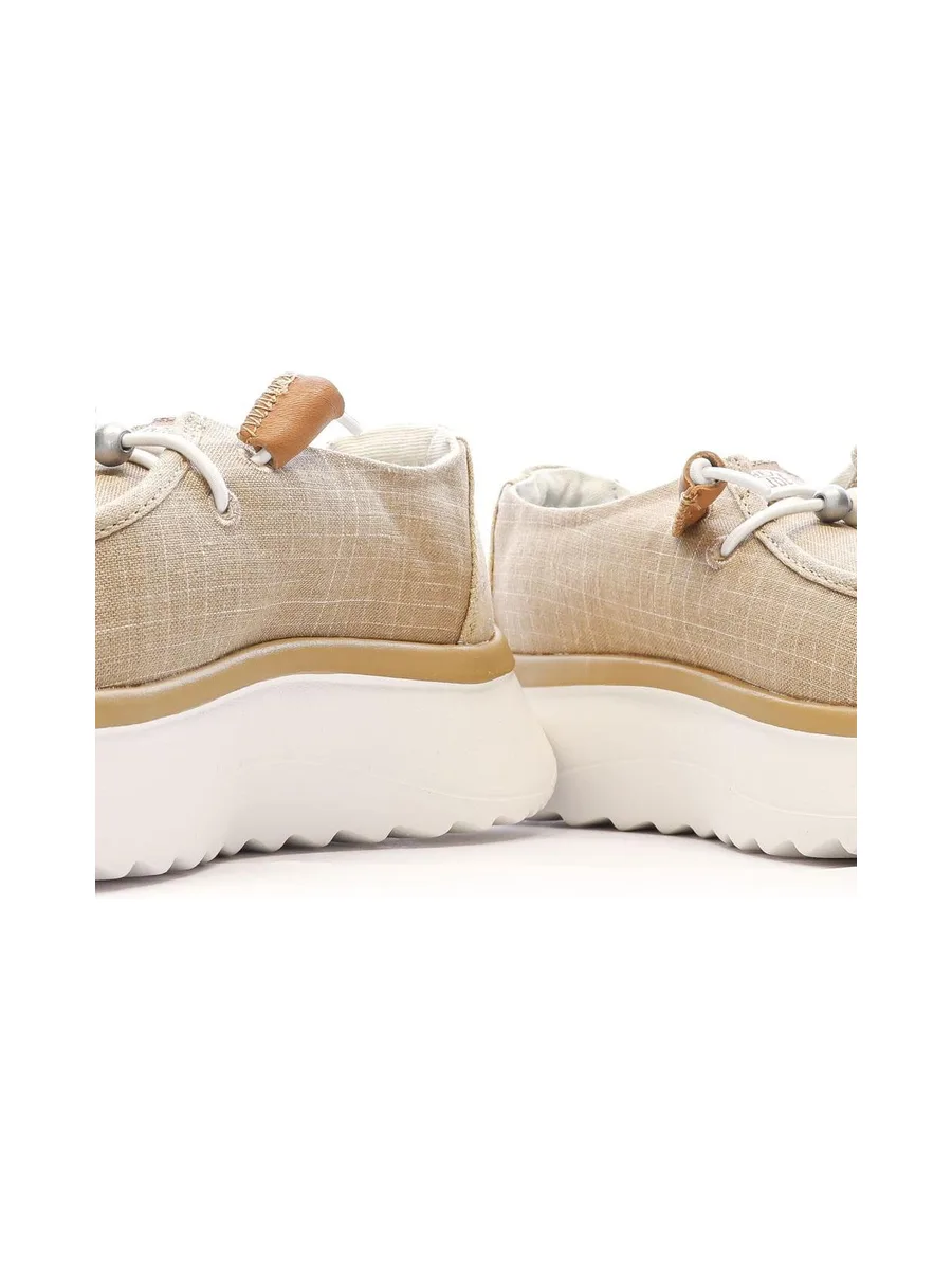 Chaussures Beiges/Dorées Femme Hey Dude Wally Sport Mesh 8