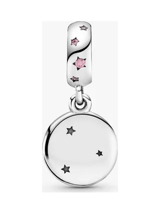 Pandora - Charm Sœurs fuchsia en argent rose 3