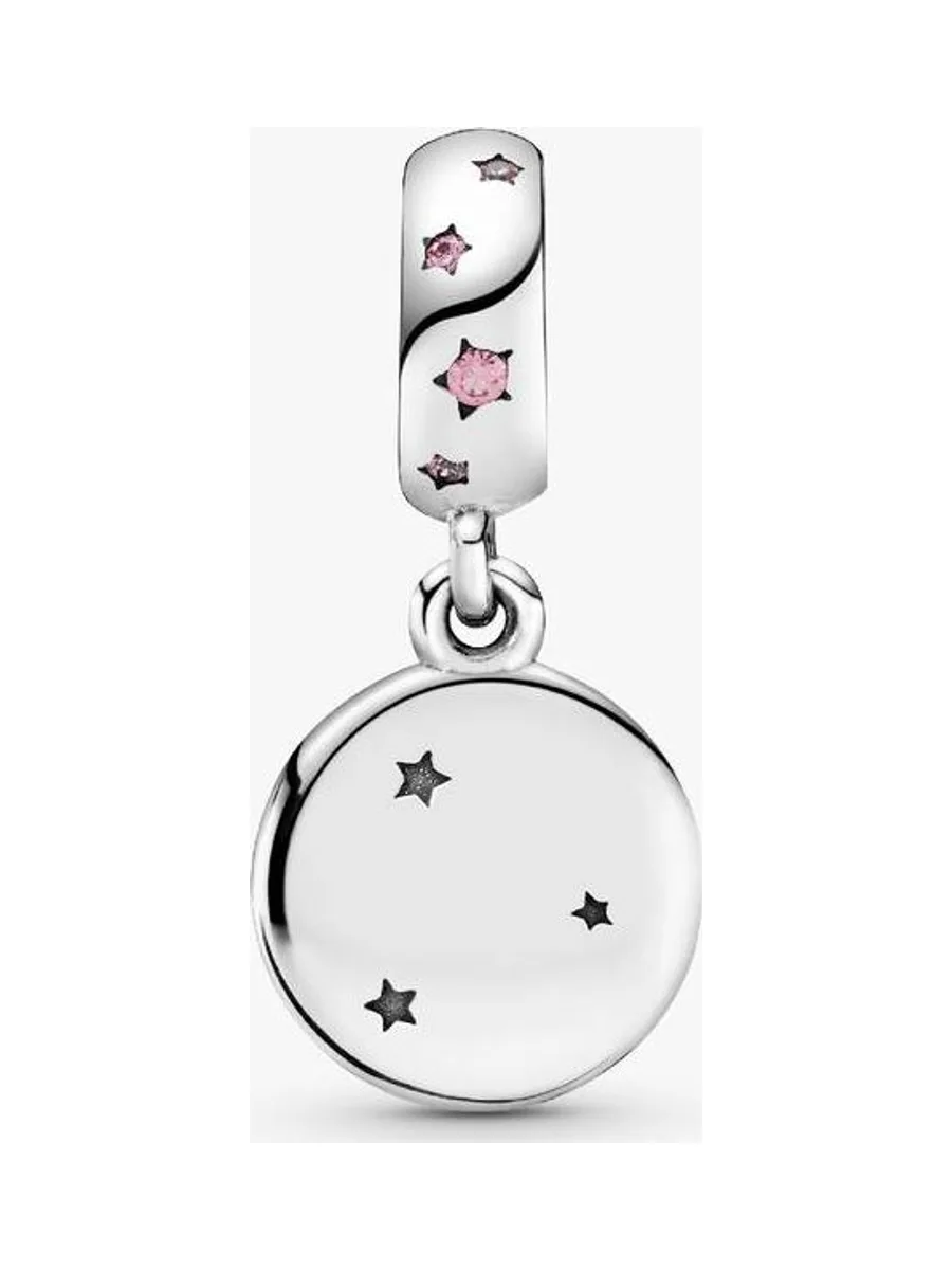 Pandora - Charm Sœurs fuchsia en argent rose 3