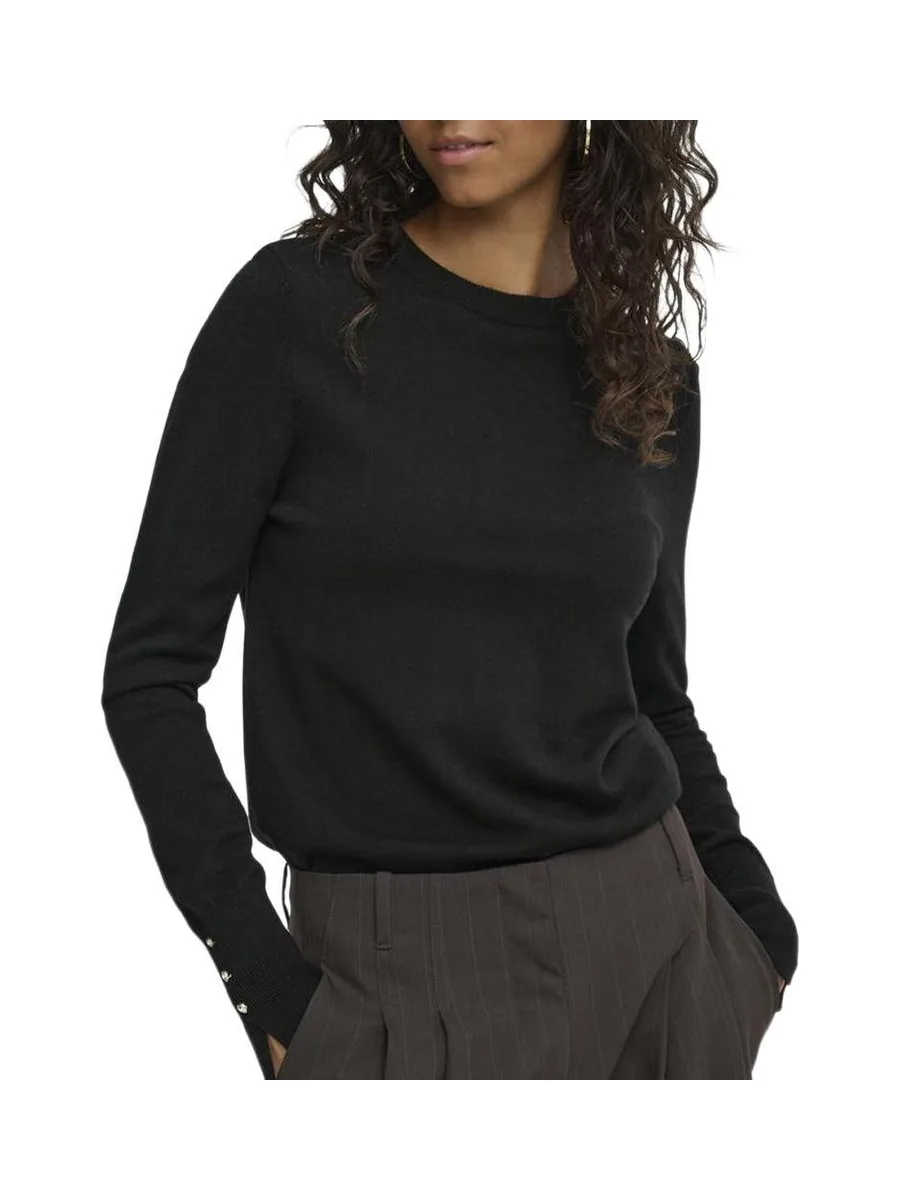 Pull Noir Femme JDY Button 2