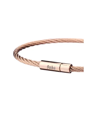 Bracelet Lourmel rose doré - acier 3