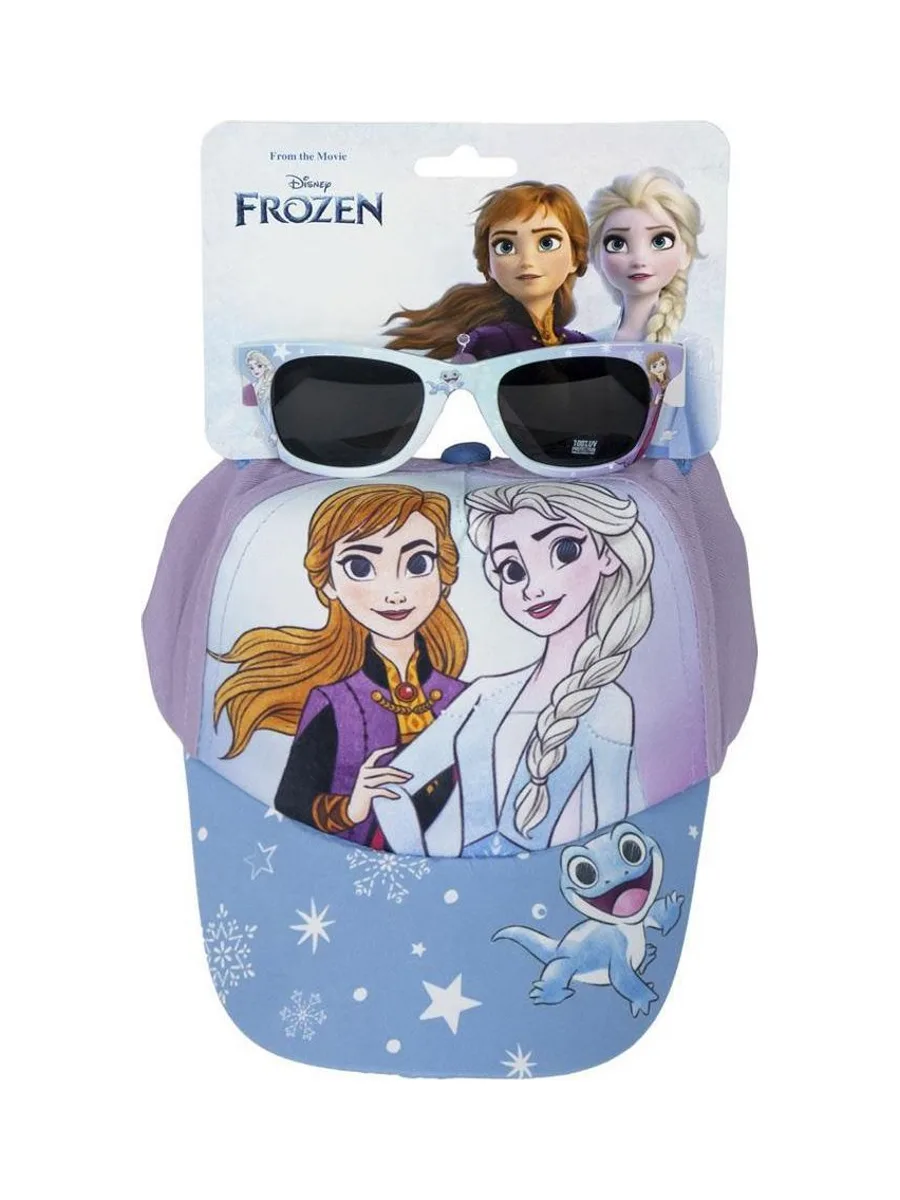 Kit Casquette + Lunette de Soleil Bleu/Mauve Enfant Sport Zone La Reine Des Neiges 2