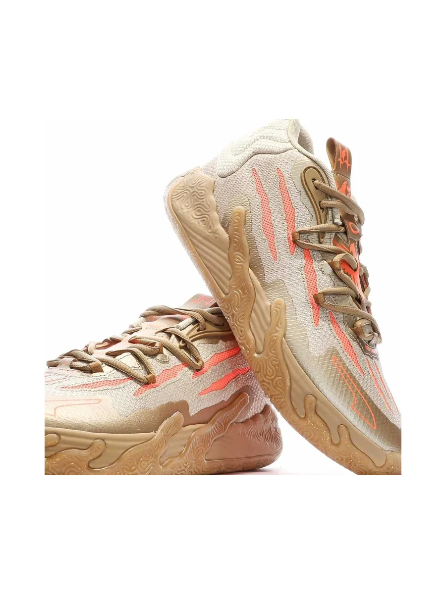 Chaussures de Basketball Dorées Homme Puma MB.03 Cny 7