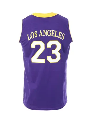 Los Angeles Maillot de Basketball Violet/Jaune Homme Sport Zone 2