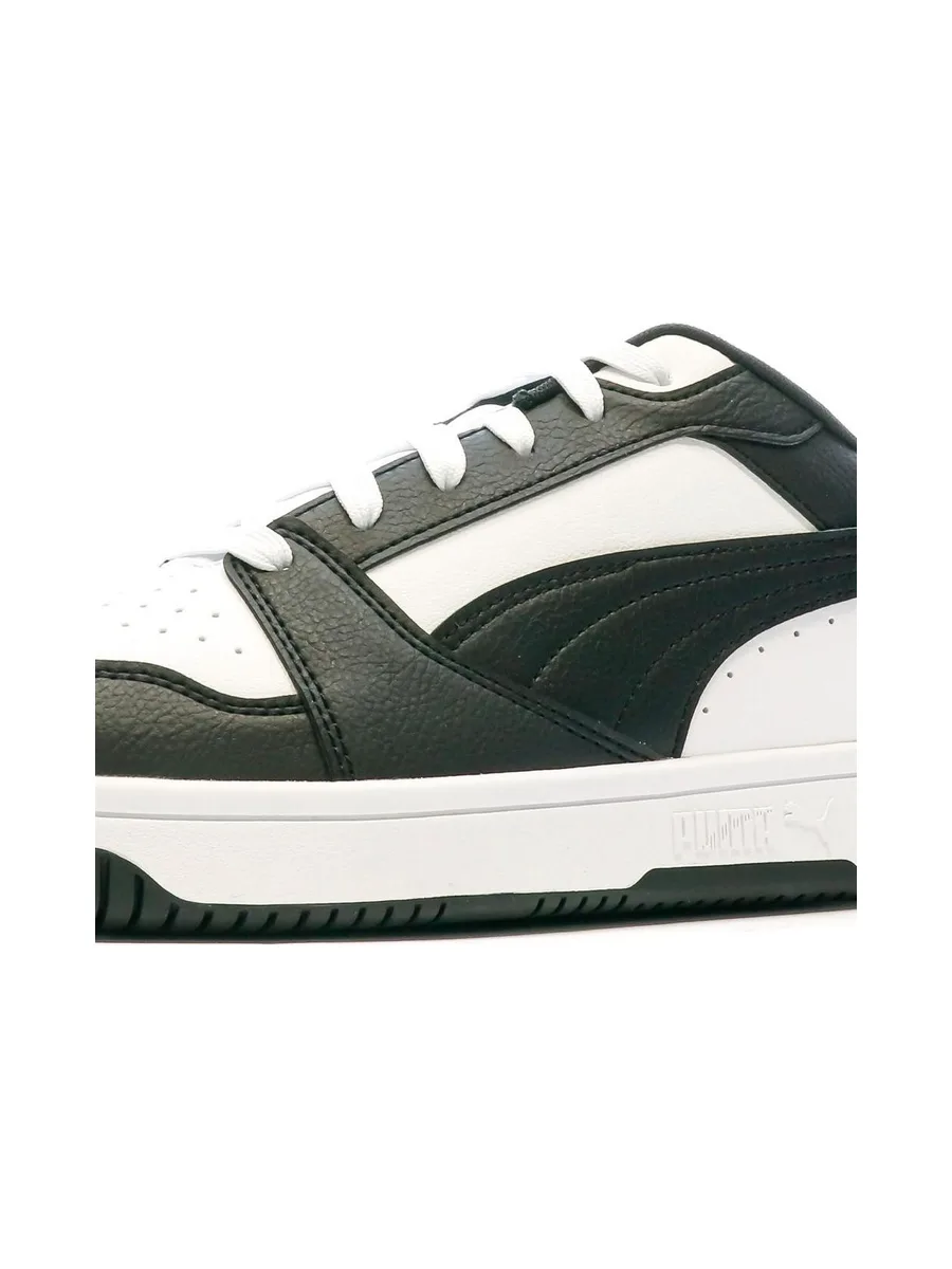 Baskets Noires/Blanches Homme Puma Rebound V6 Low 8