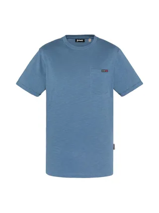T-Shirt Bleu Homme Schott TSKEA1 1