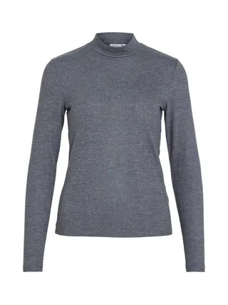 T-Shirt Manches Longues Gris Femme Vila Soline 1