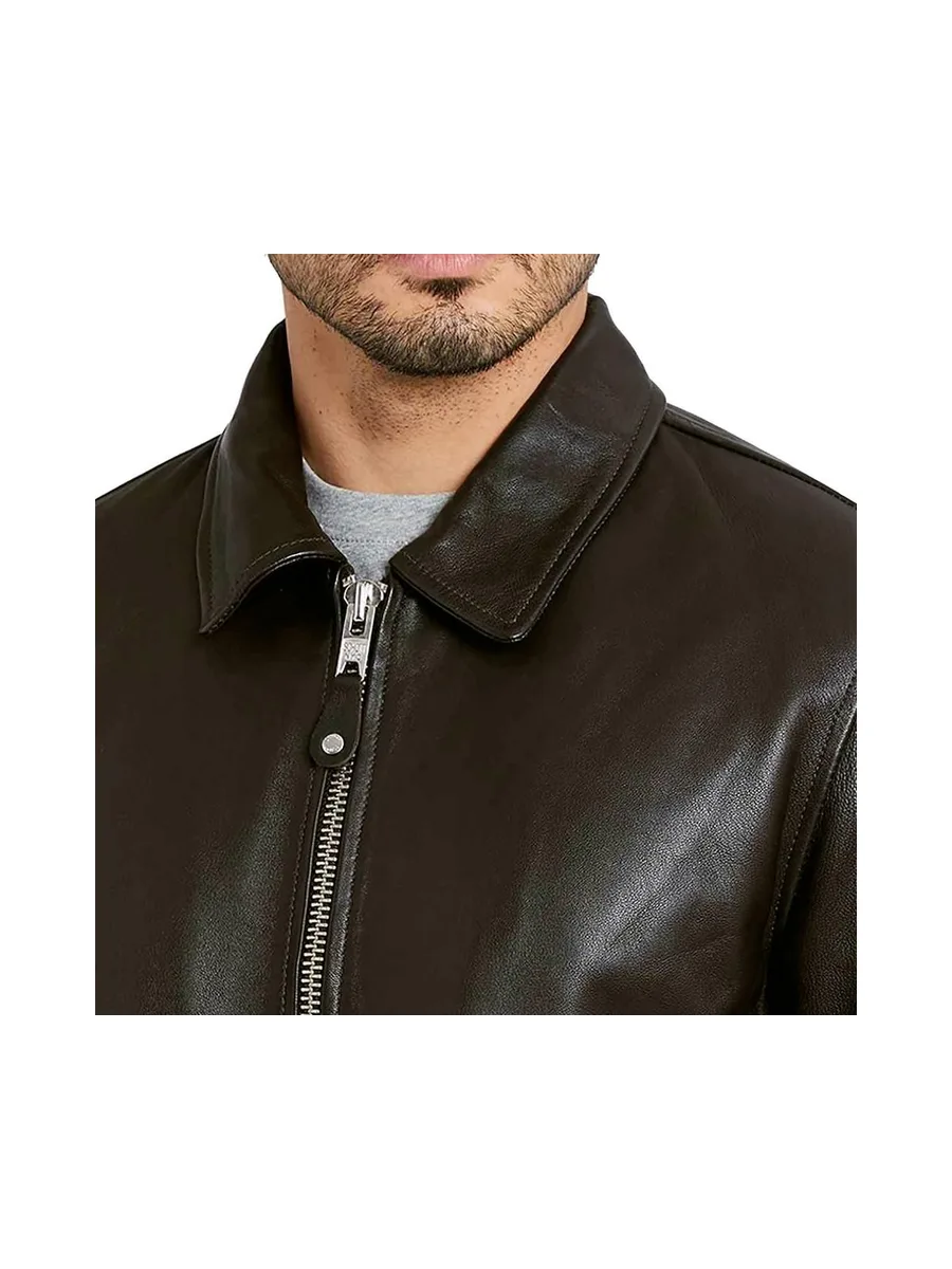Blouson cuir Marron Homme Schott Mens Leather Pilot 4
