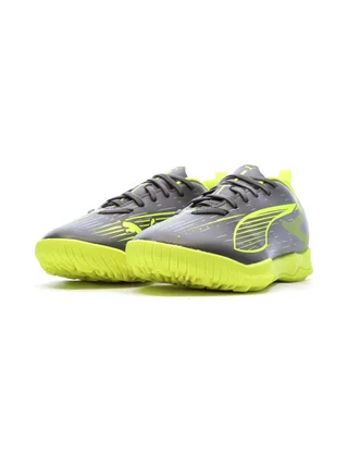Chaussures de football Gris/Vert Garçon Puma Ultra 5 Play 6