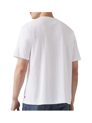 T-Shirt Blanc Homme Levi's Red Vintage Garmen A0637 2