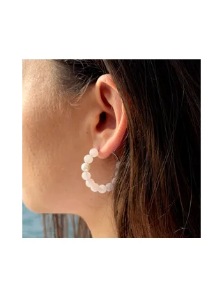 Boucles d'Oreilles Véritable Perle de Culture d'Eau Douce Ronde 6-7 mm — Argent 925 Millièmes 2