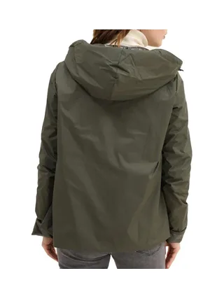 Veste Imperméable Kaki Femme Laura Jo Mi-saison Court 3