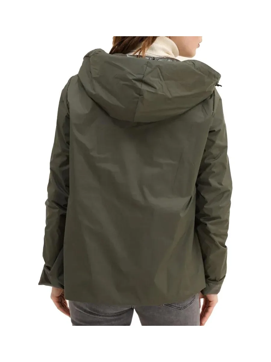 Veste Imperméable Kaki Femme Laura Jo Mi-saison Court 4