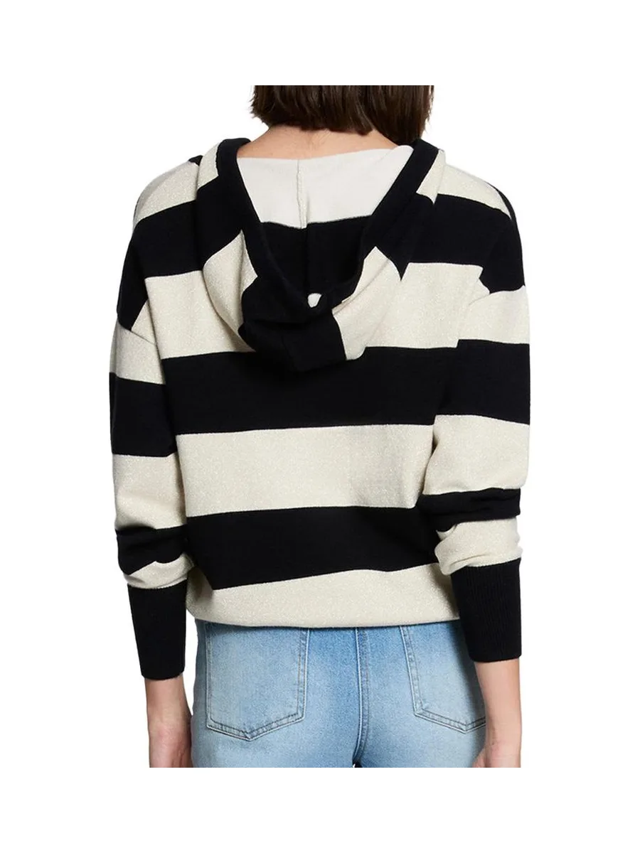 Pull Blanc/Noir Femme Morgan Preppy 3
