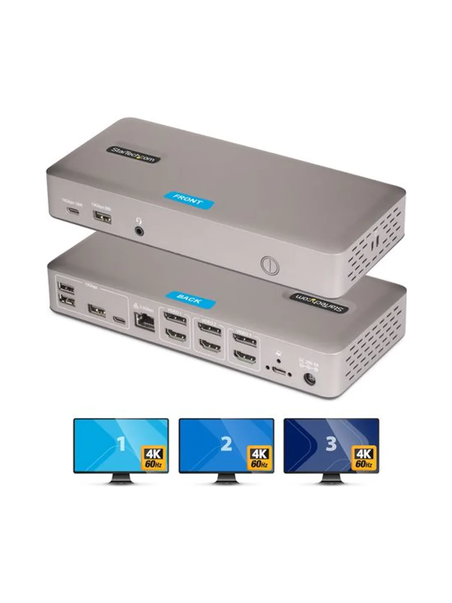 StarTech.com 150UE-USB4DOCKTRIPLE laptop dock/port replicator 19