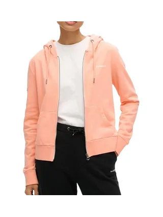 Veste Zippée Orange Femme Superdry Plain 1