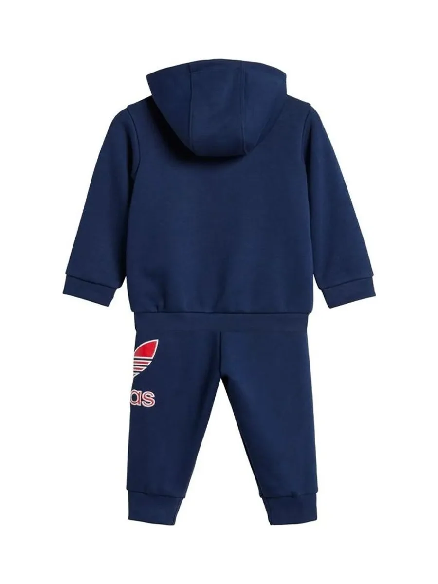 Survêtement Marine/Rouge Garçon Adidas Hoodie 3