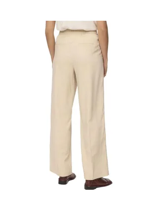 Pantalon fluide Beige Femme Vero Moda Carmen Wide 2