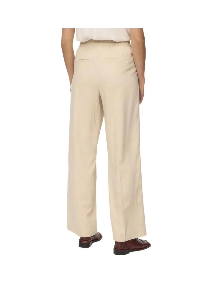Pantalon fluide Beige Femme Vero Moda Carmen Wide 3