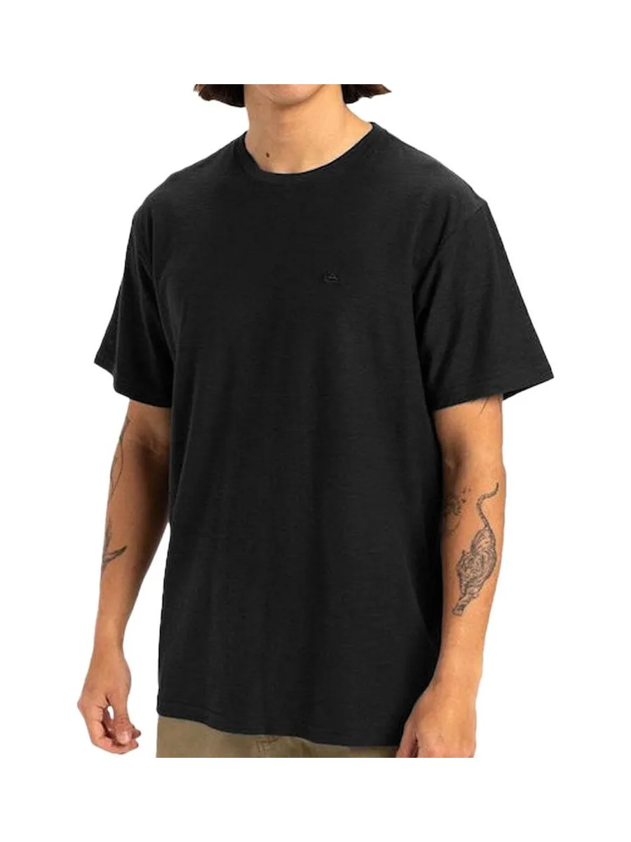 T-Shirt Noir Homme Quiksilver Slub roundneck 1