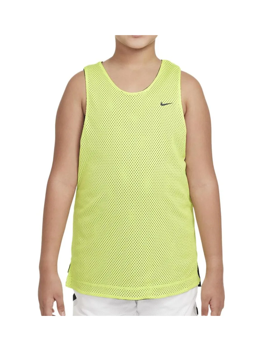 Maillot de Basketball Réversible Jaune/Noir Garçon/Fille Nike Reversible Jsy Tank 2