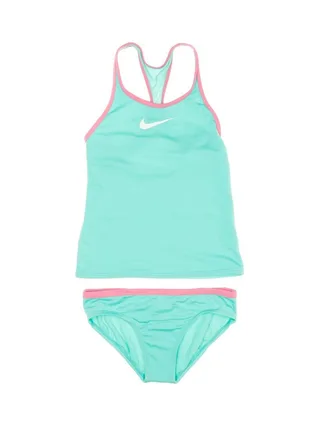Maillot de bain 2 pièces Turquoises/Rose Fille Nike Racerback 1