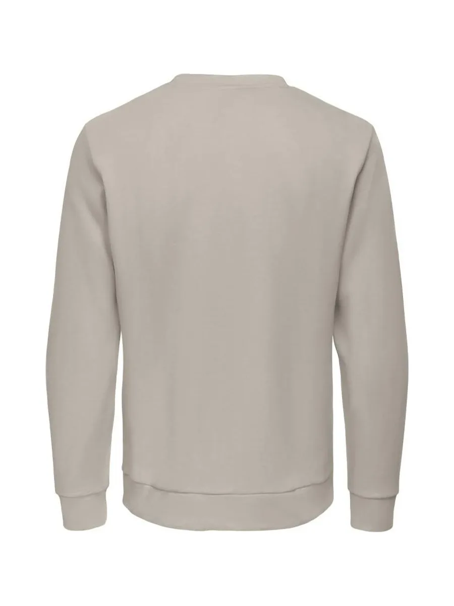Sweat Beige Homme Only & Sons Chase 2