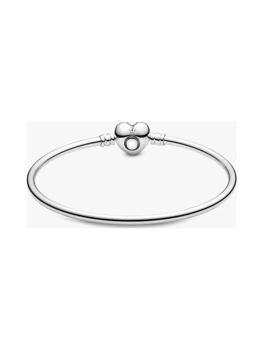 Pandora - Jonc Cœur Shaped clasp en argent 2