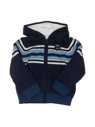 Gilet Zippé Marine Garçon EOM Vichalkid 1