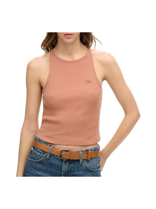 Débardeur Marron Femme Superdry Essential Logo Racer 1