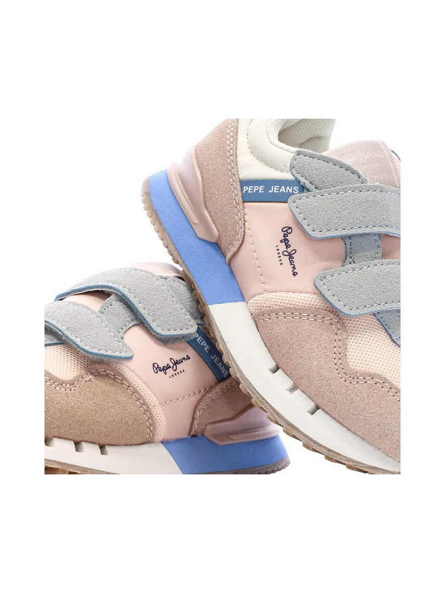 Baskets Rose/Bleu Fille Pepe jeans London Band 7