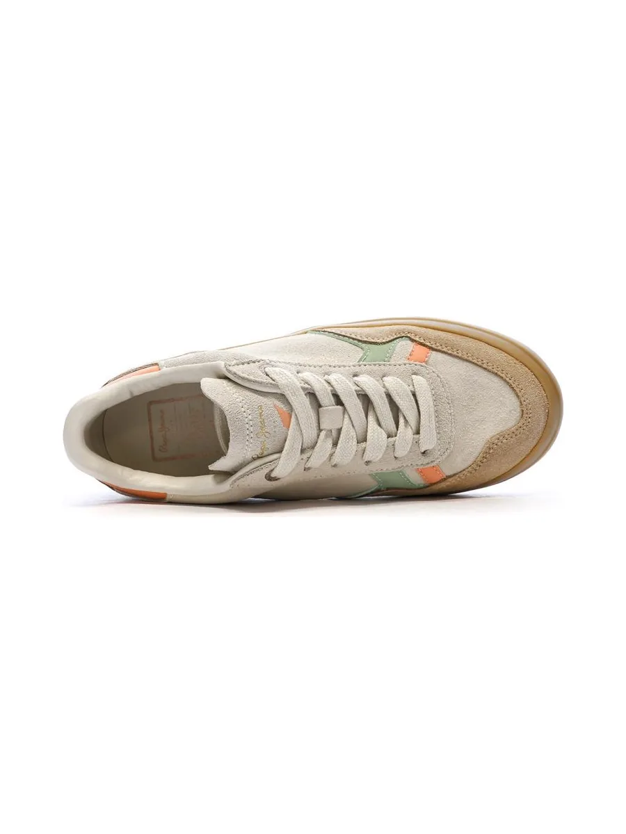 Baskets Beige/Rose Femme Pepe Jeans Travis 5
