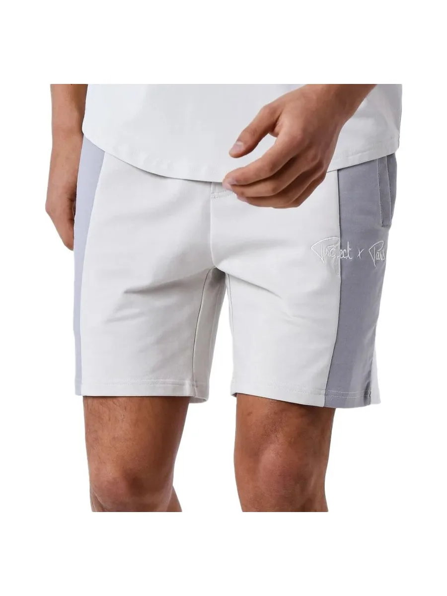 Short Beige/Gris Homme Project X Paris Colorblock 2