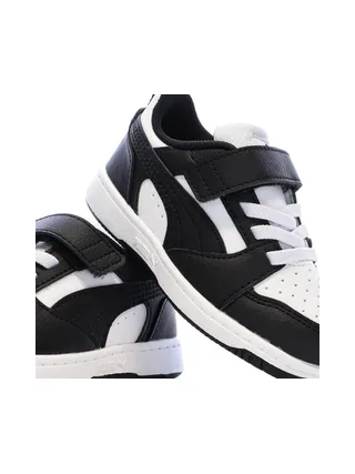 Baskets Noires/Blanches Garçon Puma Rebounds 7