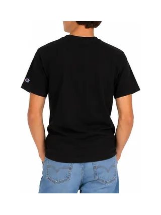 T-Shirt Noir Garçon Champion Embroidery 2