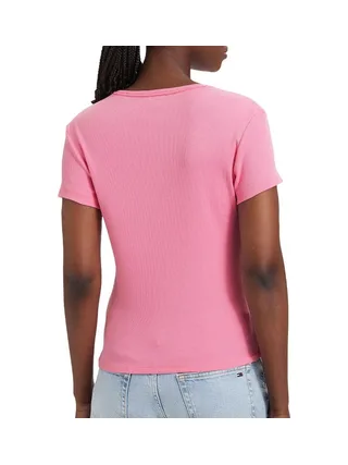 T-shirt Rose Femme Tommy Hilfiger Slim 2