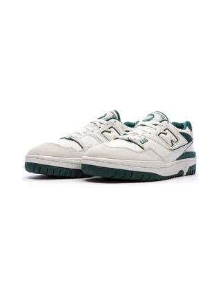 Baskets Blanches/Vertes Homme New Balance BB550 6