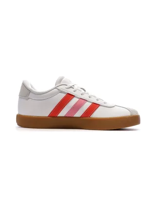 Baskets Blanc/Rose Femme Adidas Vl Court 3.0 K 2