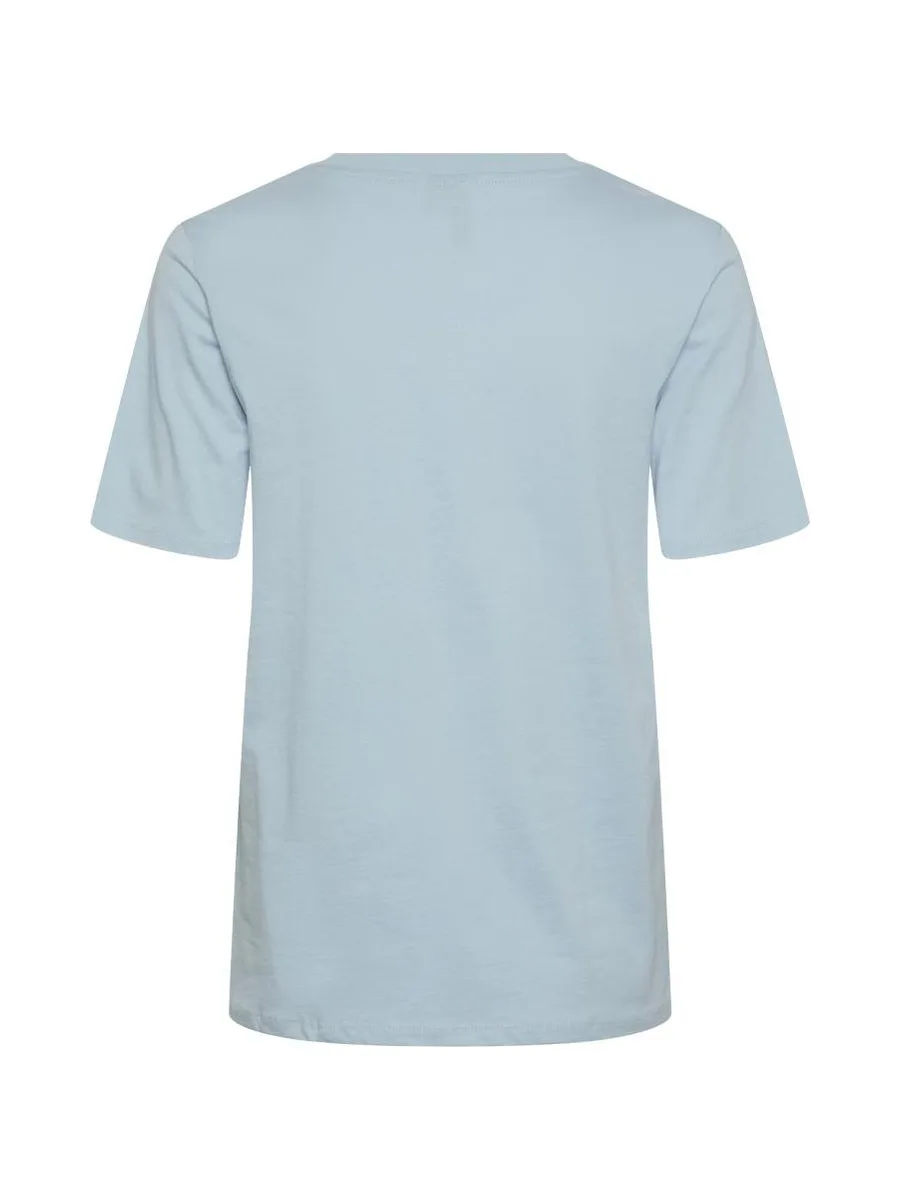 T-shirt Bleu Femme Pieces Ria 3