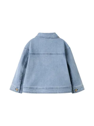 Veste Bleu Fille Lil' Atelier Ls Loose 2