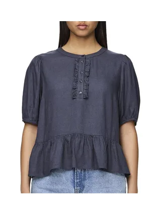 Blouse Marine Femme Pieces Pia 2/4 2